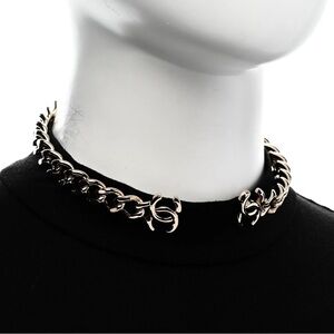Chanel CC open chain choker necklace
